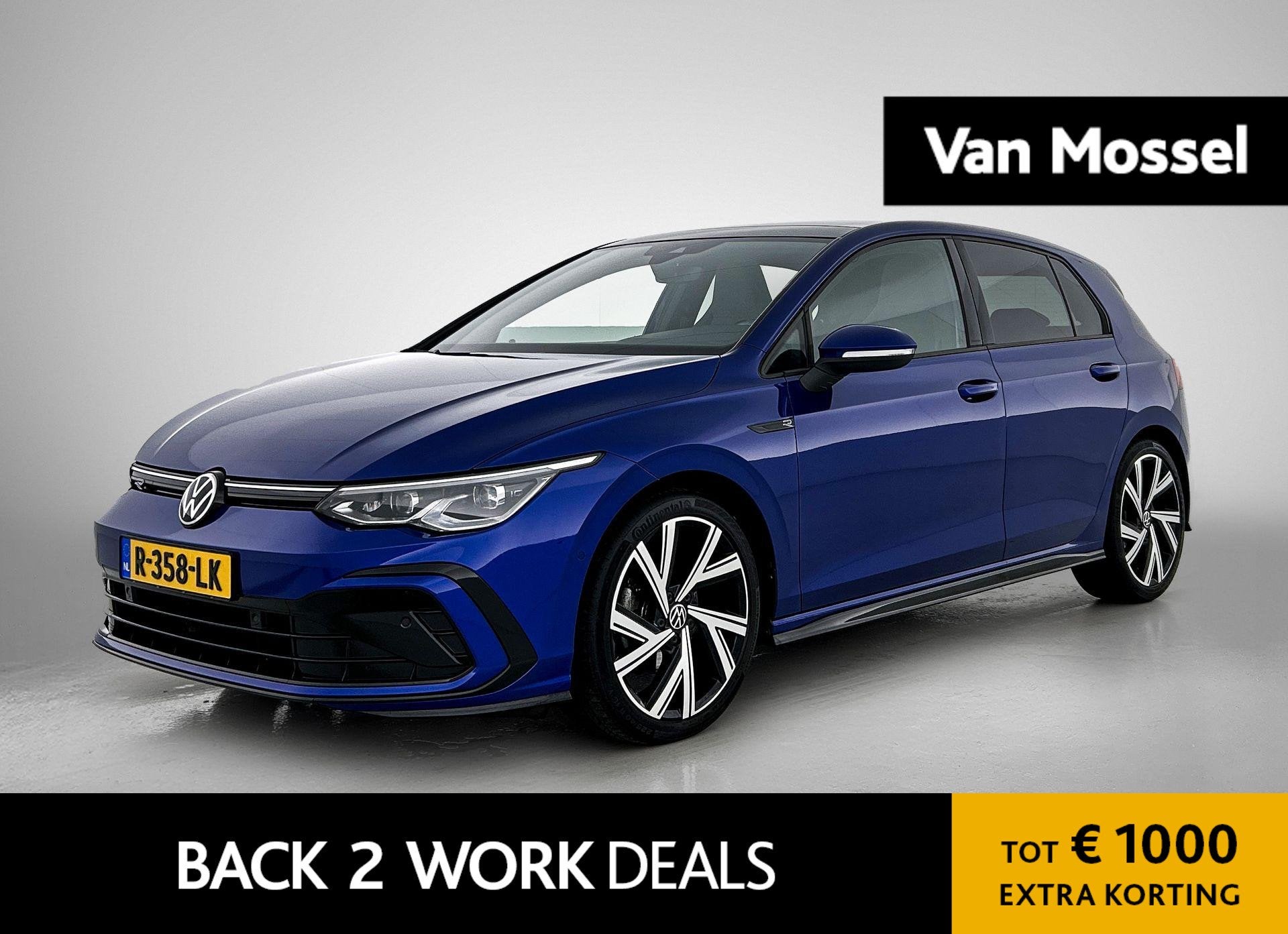 Volkswagen Golf 1.5 eTSI R-Line | PANORAMADAK | ACHTERUITRIJ, 12 maanden, Stof, Blauw, Golf