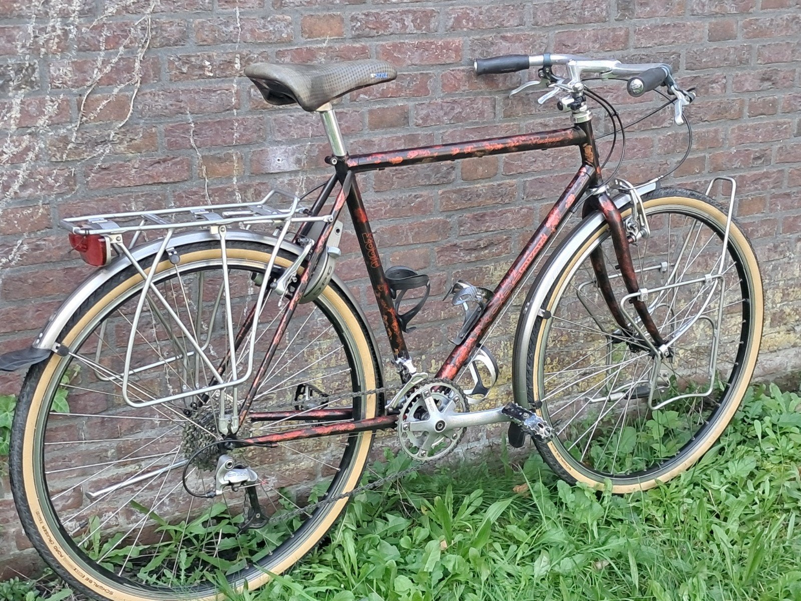 koga miyata randonneur retro tourfiets, Fietsen en Brommers, Ophalen, 28 inch, Gebruikt, Velgrem