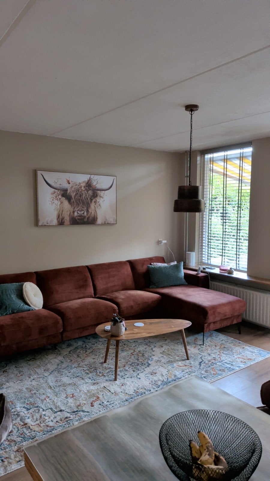 Salontafel massief mangohout 100x50x40 - Organische vorm, Ophalen of Verzenden, Zo goed als nieuw, 100 tot 150 cm, 50 tot 100 cm