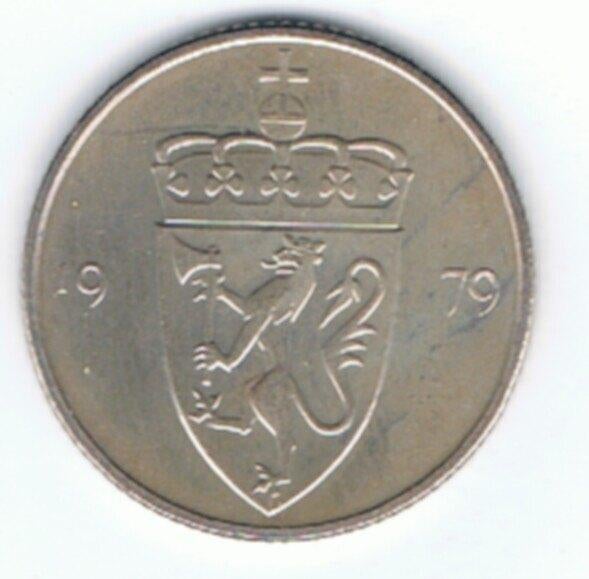 23-998 Noorwegen 50 ore 1979, Ophalen of Verzenden, Overige landen, Losse munt