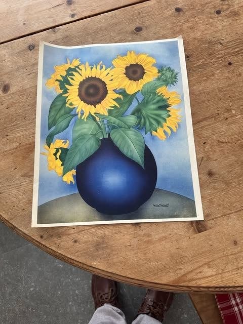 zonnebloemen willy Tchermele, Ophalen of Verzenden, Overige typen