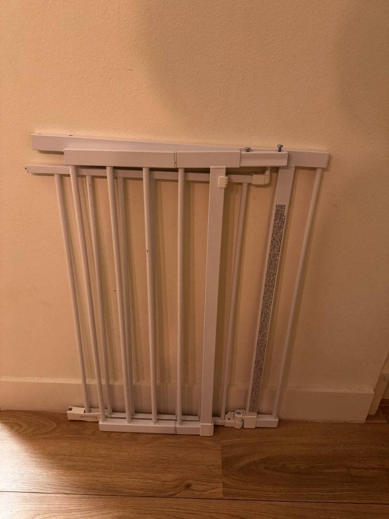 stair gate, Kinderen en Baby's, Traphekjes, Ophalen, Gebruikt, Metaal of IJzer, 115 cm of meer