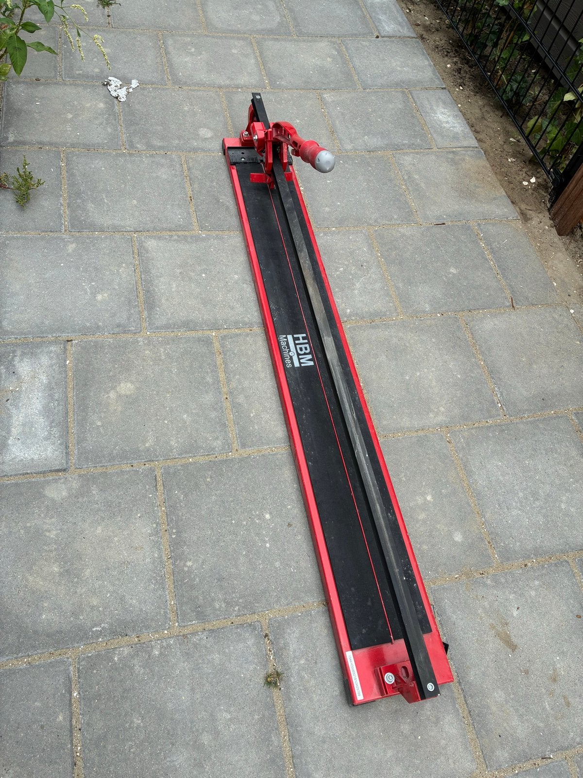 HBM Machines Tegelsnijder 1200mm, Doe-het-zelf en Verbouw, Ophalen, Gebruikt, Snijgereedschap, Overige merken