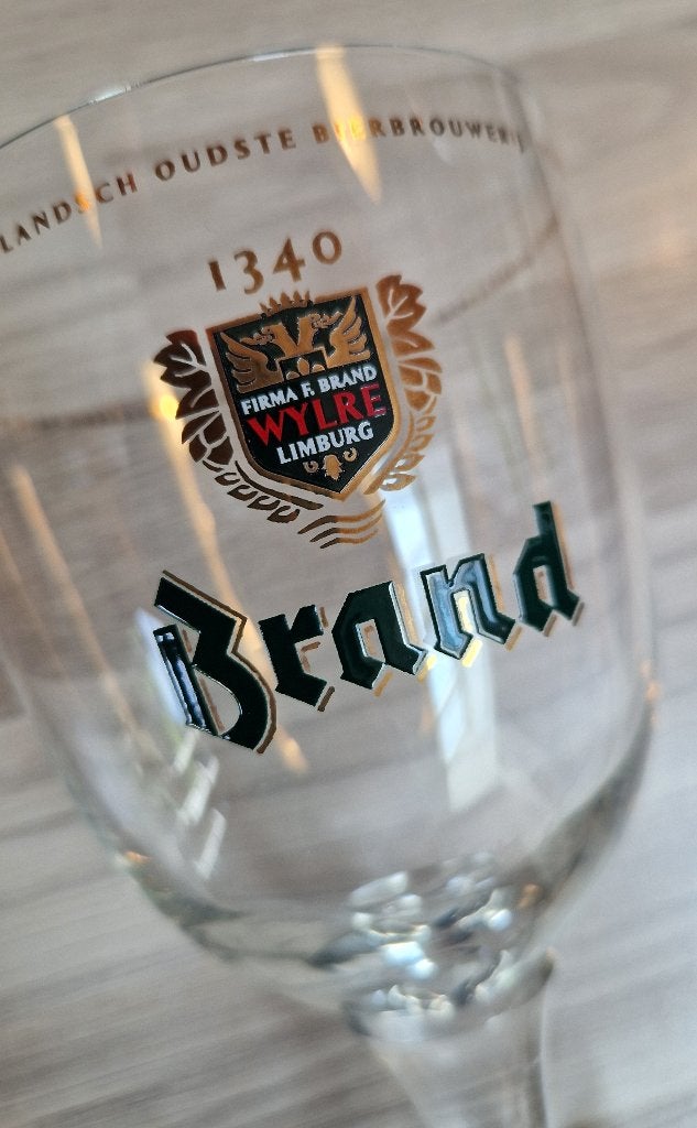 Brand bier glazen vintage, Ophalen of Verzenden, Zo goed als nieuw, Glas of Glazen, Brand