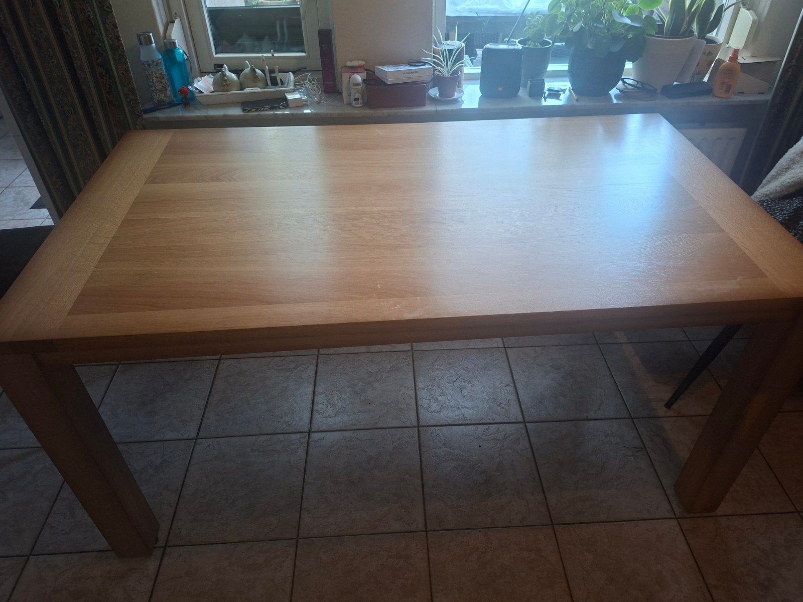 eiken eettafel zeer goede staat, Ophalen, 50 tot 100 cm, Zo goed als nieuw, 150 tot 200 cm