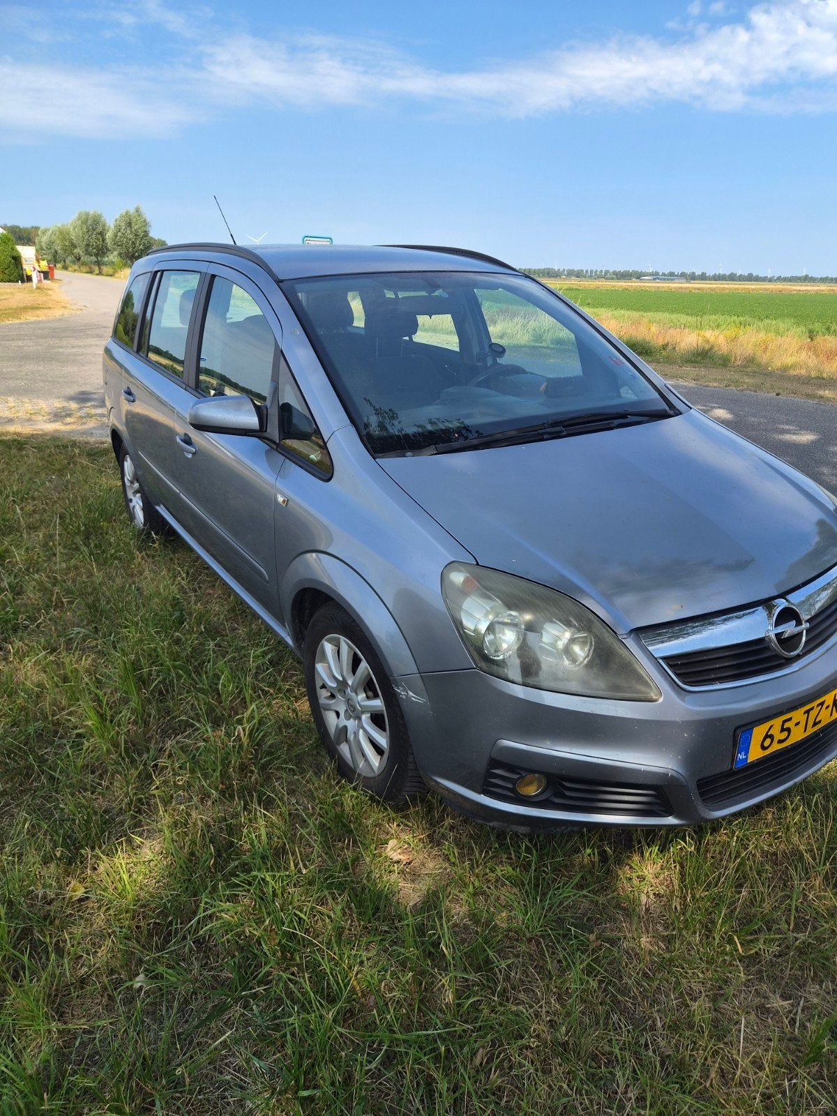 Opel Zafira 1.8 2007 Grijs, Auto's, Opel, Stof, 4 cilinders, Origineel Nederlands, Grijs