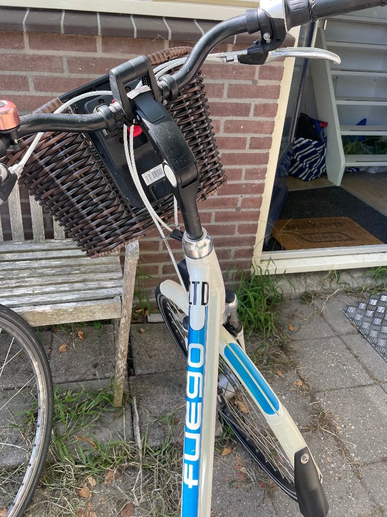 Fuego damesfiets met mand en bagagedrager, Velgrem, Versnellingen, Ophalen, Overige merken