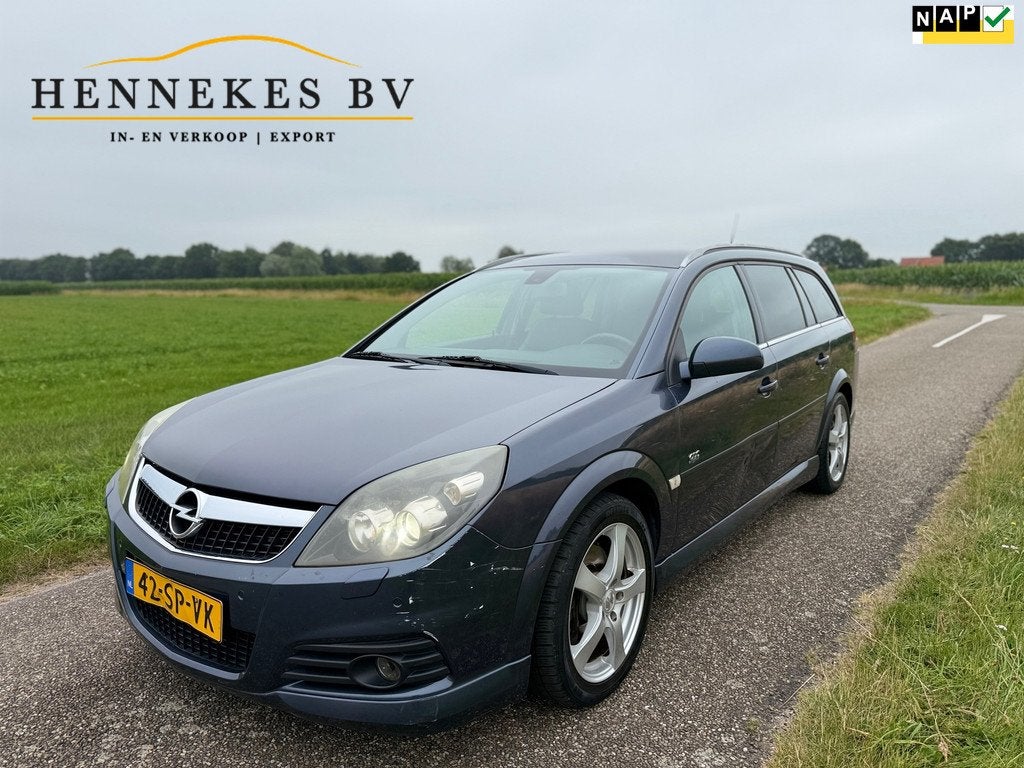Opel Vectra Wagon 2.8 V6 Sport automaat, Auto's, Opel, Zwart, Vectra, Euro 4, Zilver of Grijs