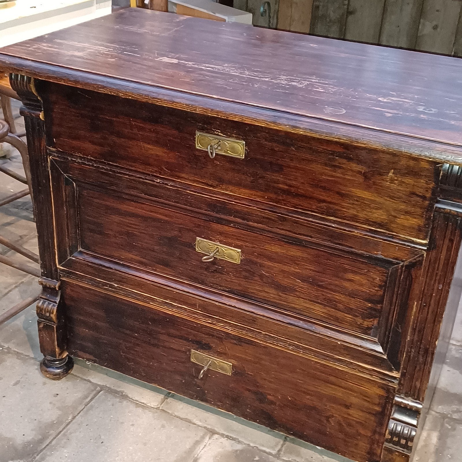 Leuke Franse ladenkast/kast/kastje/commode, Antiek en Kunst, Ophalen