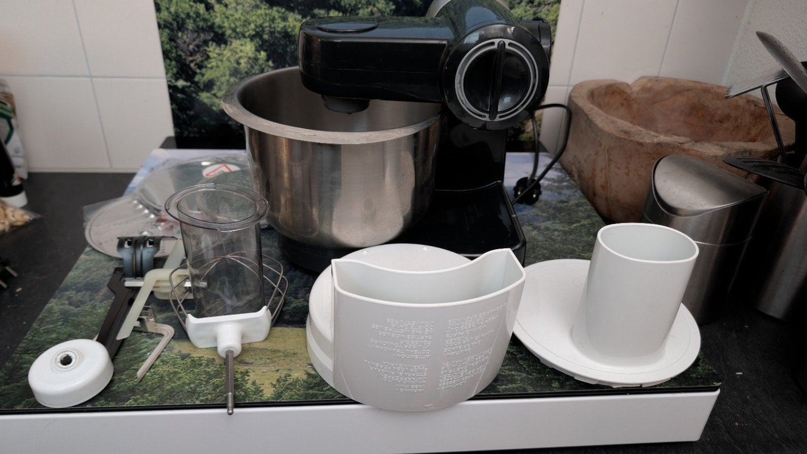 Bosch keukenmachine met diverse accessoires, Witgoed en Apparatuur, Keukenmixers, Ophalen of Verzenden