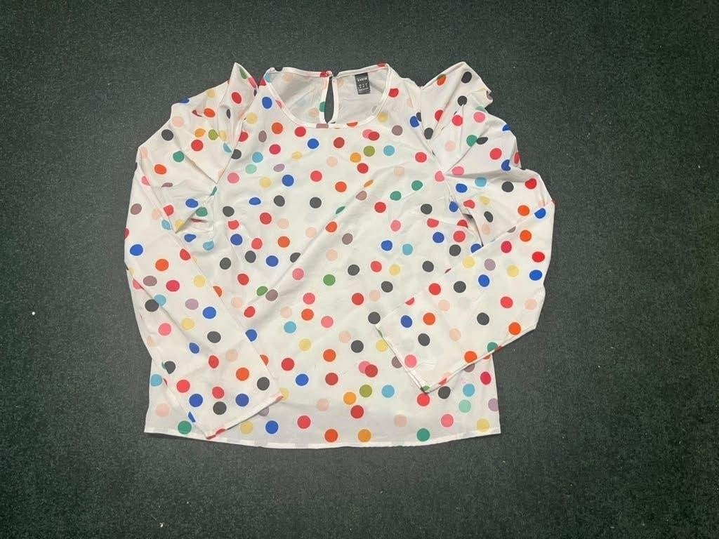 Shein Blouse met stippen - Diverse maten (S, M, L), Maat 38/40 (M), Carnaval, Ophalen of Verzenden, Kleding
