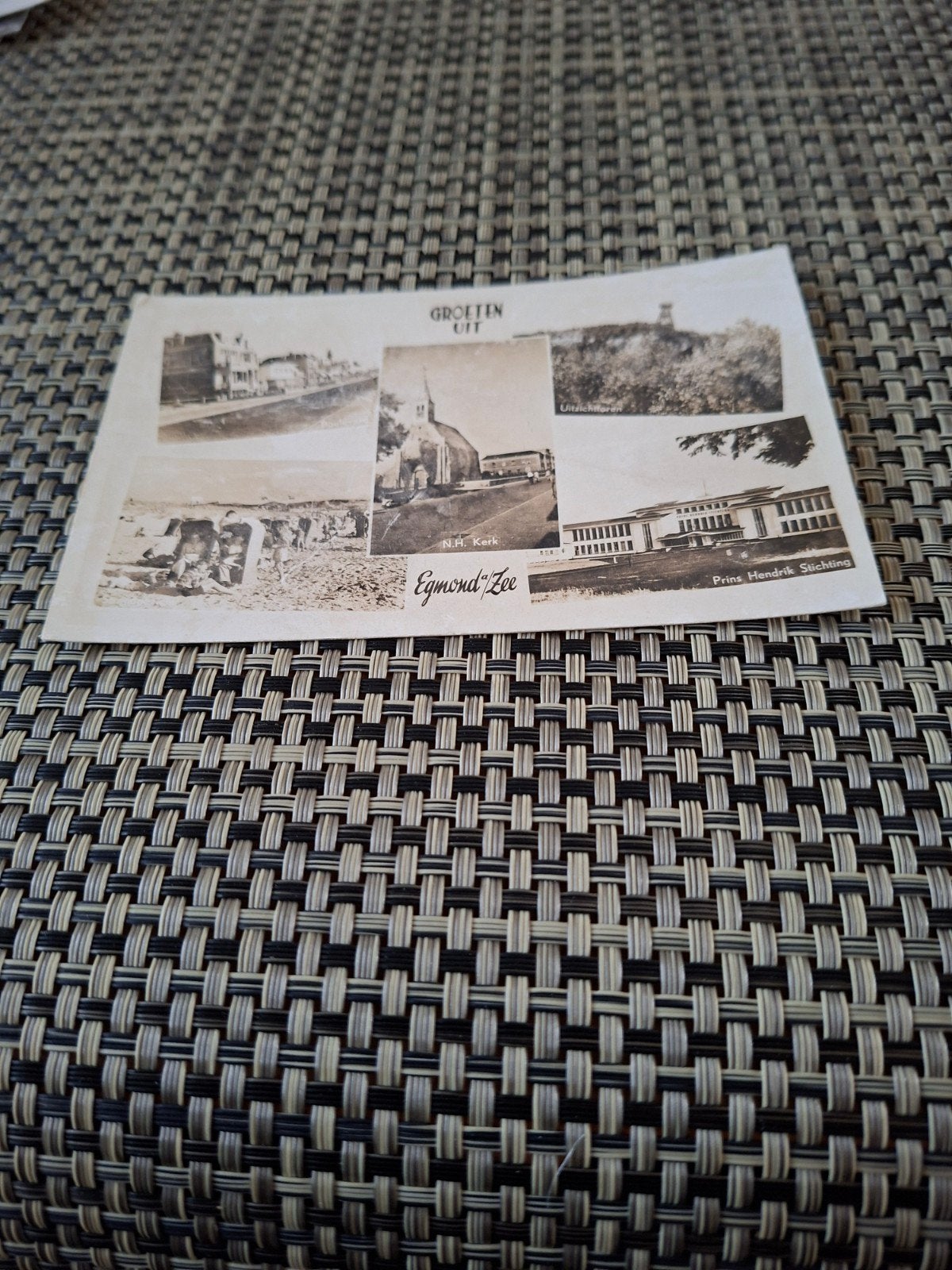 Egmond aan Zee  groeten uit, Ophalen of Verzenden, 1940 tot 1960, Gelopen, Noord-Holland