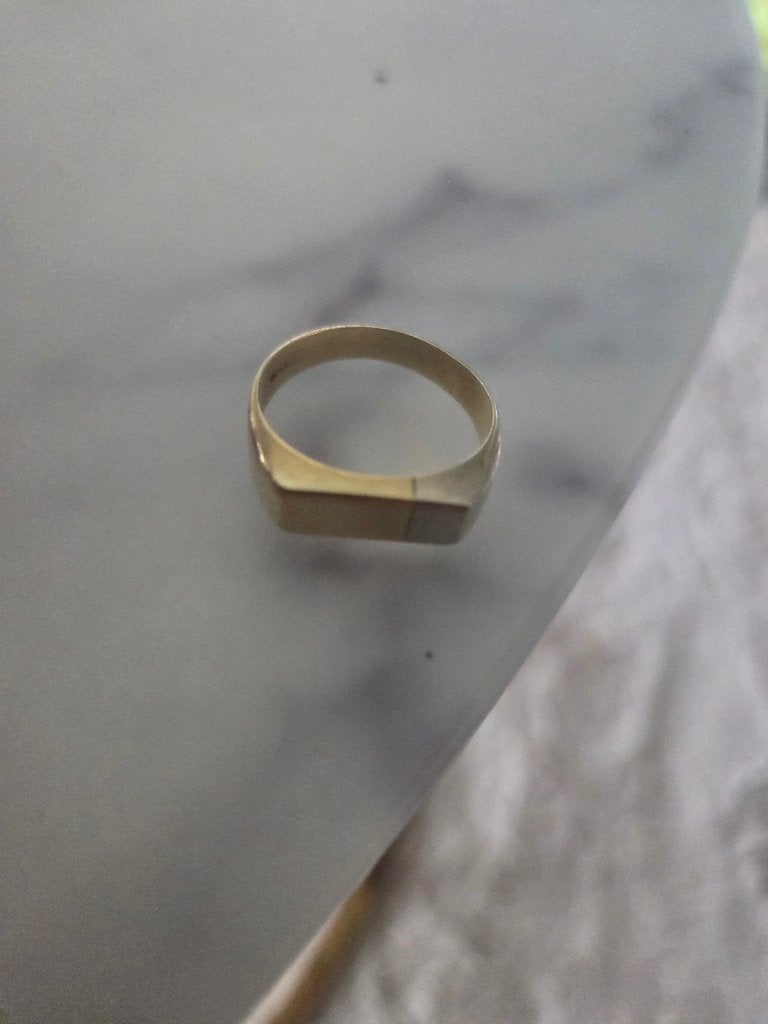 Gouden ring, Sieraden, Tassen en Uiterlijk, Ringen, Ophalen, 18 tot 19, Heer, Zo goed als nieuw