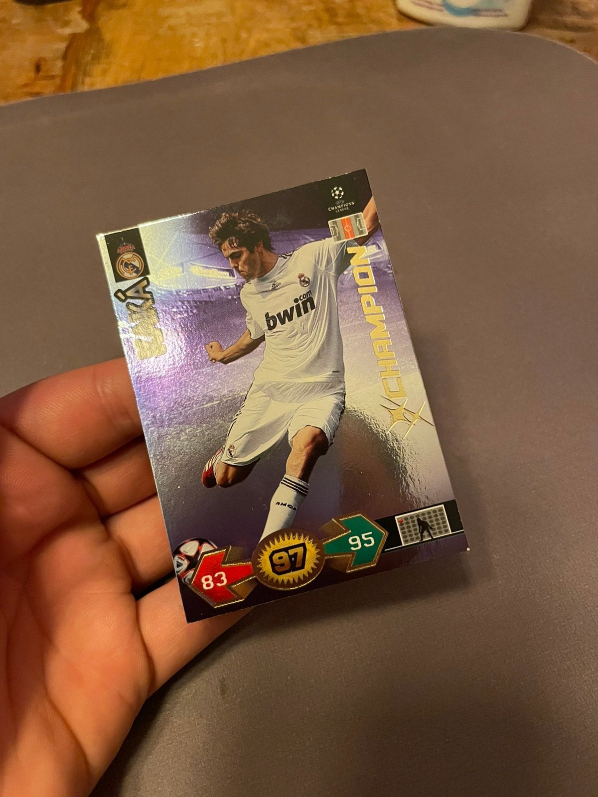Kaka Champion 97 Panini 2009-2010 Real Madrid, Ophalen of Verzenden, Zo goed als nieuw, Plaatje