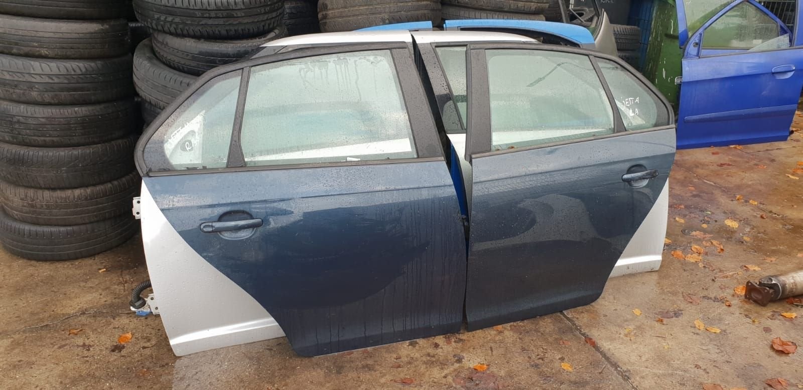 VW JETTA PORTIEREN RA+LA BJ 2007, Gebruikt, -, Deur, -