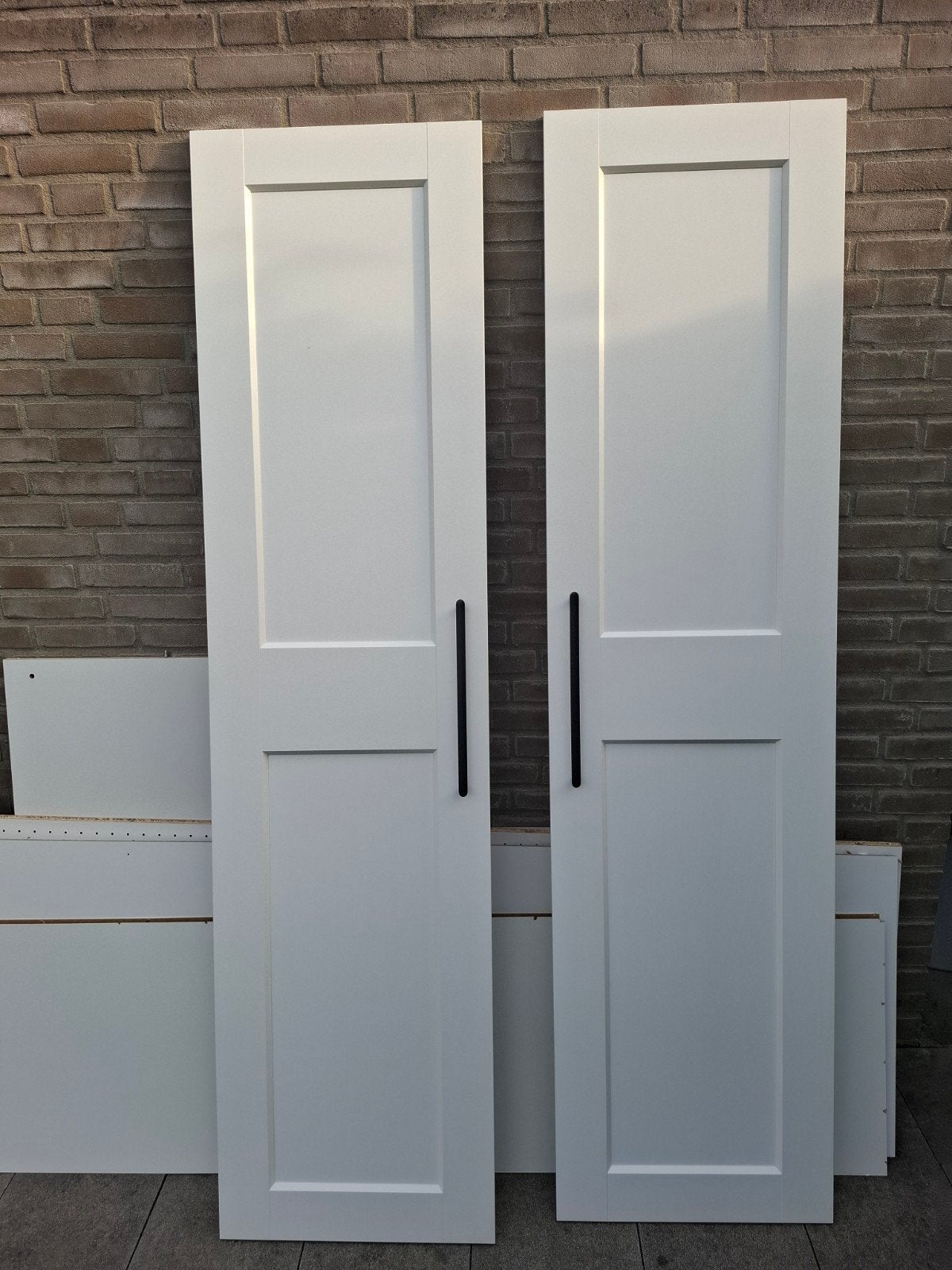 Pax-kast deuren Grimo wit, Ophalen, 50 tot 100 cm, Zo goed als nieuw, 150 tot 200 cm