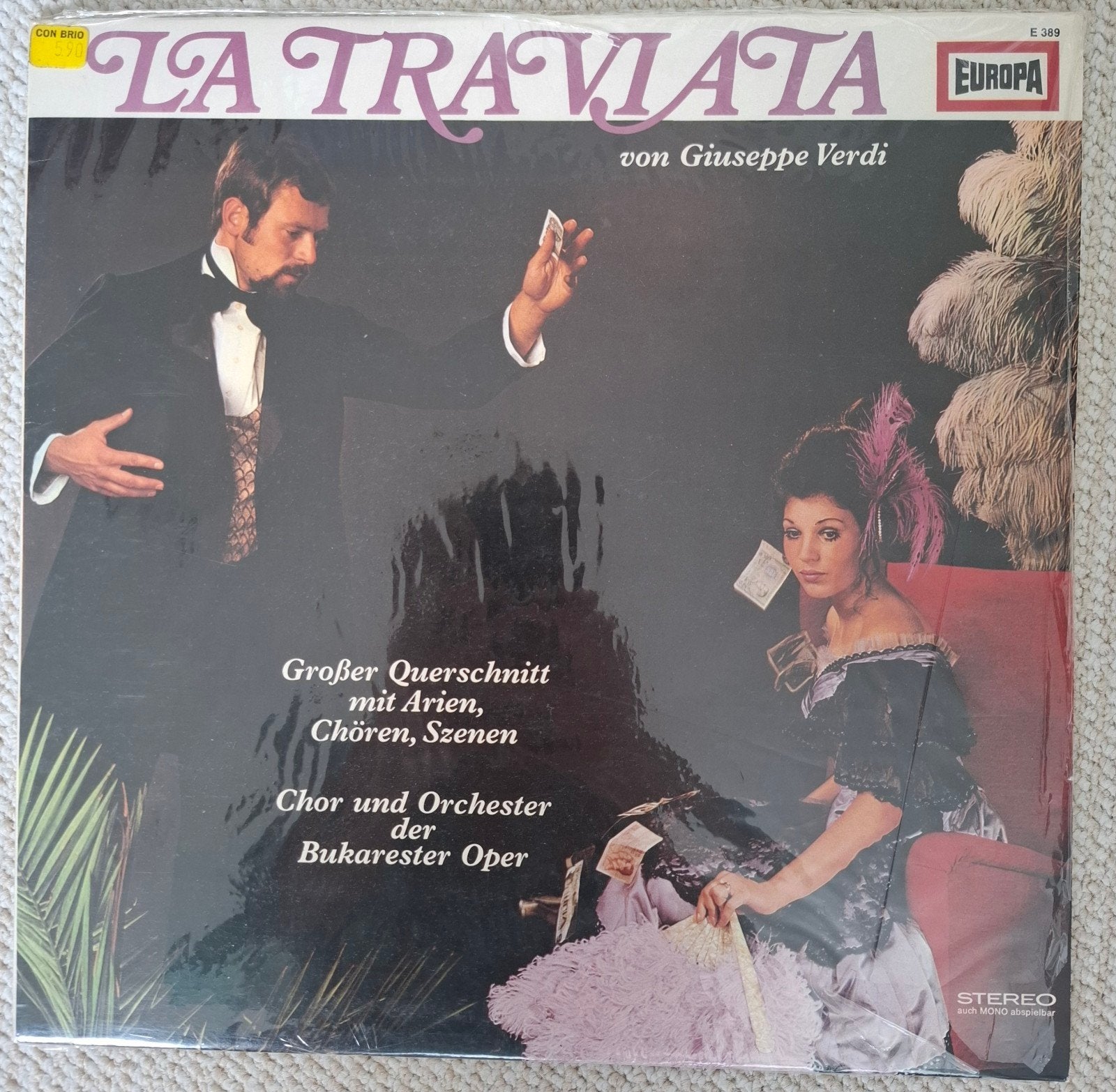 Lp La Traviata - von Gioseppe verdi  - operette, Gebruikt, Opera of Operette, Ophalen of Verzenden, Romantiek