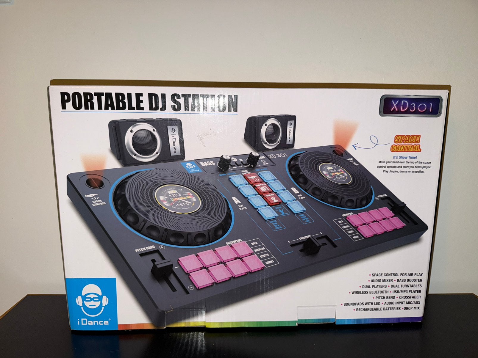 iDance XD301 Portable DJ Station – DJ-mixer voor kinderen, Ophalen of Verzenden, Zo goed als nieuw, Overige merken