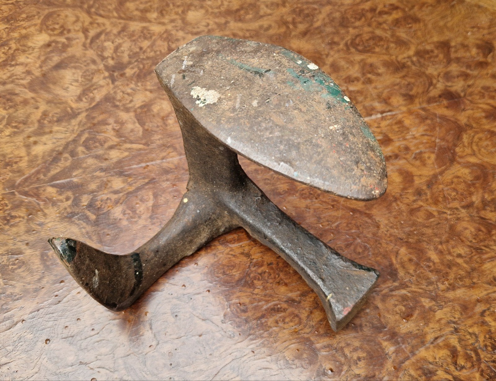 Antieke gietijzeren schoenleest - Schoenmakersgereedschap, Ophalen of Verzenden