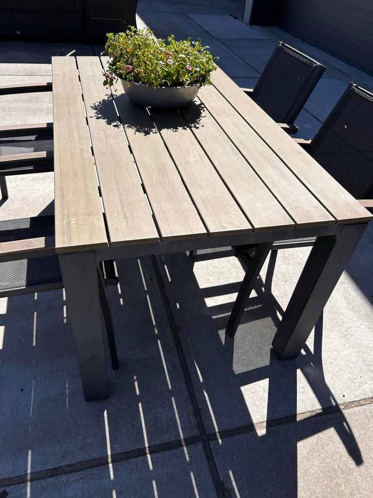 BOIS LE DUC Tuinset 160x88 - Zo goed als nieuw, Tuin en Terras, 4 zitplaatsen, ., Ophalen of Verzenden, Zo goed als nieuw