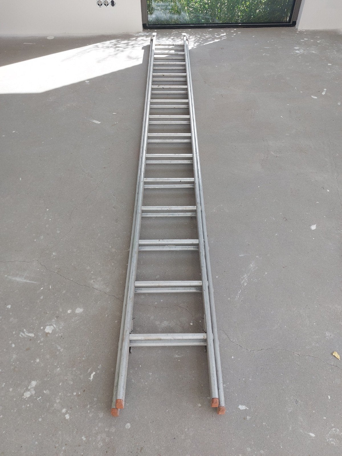Ladder uitschuifbaar, Doe-het-zelf en Verbouw, Ladders en Trappen, Ophalen, 4 meter of meer
