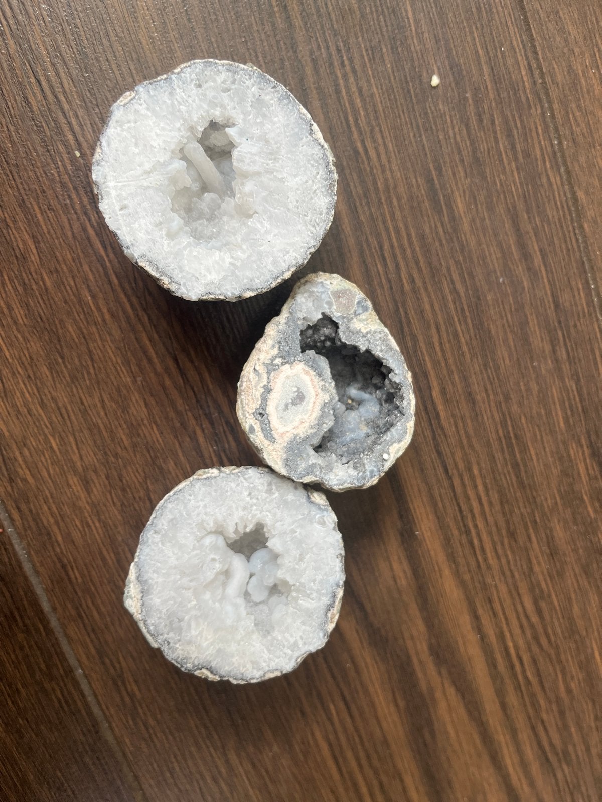 Set van 3 Geodes: Mexicaanse en Bergkristal, Ophalen, Gebruikt