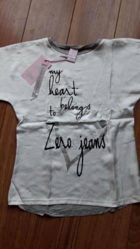 Zero jeans shirt maat 116/122, Kinderen en Baby's, Zero Jeans, Meisje, Nieuw, Ophalen of Verzenden