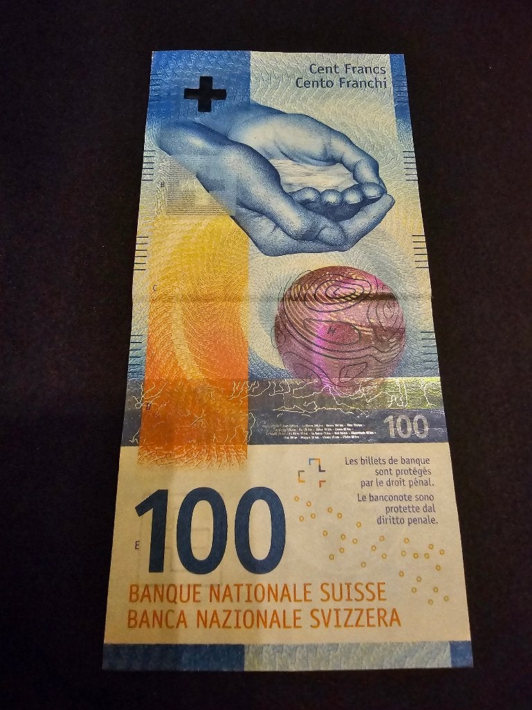 100 Zwitserse frank biljet, Verzenden, Buitenland, Bankbiljetten