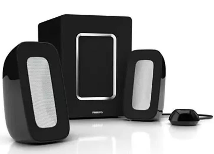 Philips Multimedia Speakers 2.1, fantastisch geluid, NwStaat, Ophalen of Verzenden, Zo goed als nieuw, Audiokanaal 2.1, Philips
