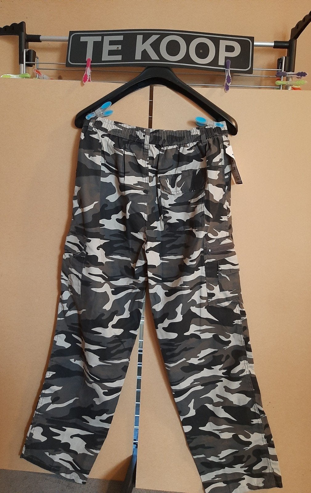 Leger camouflage herenbroek maat XL ruime maat L, Kleding | Heren, Ophalen, Nieuw, Maat 56/58 (XL), Groen