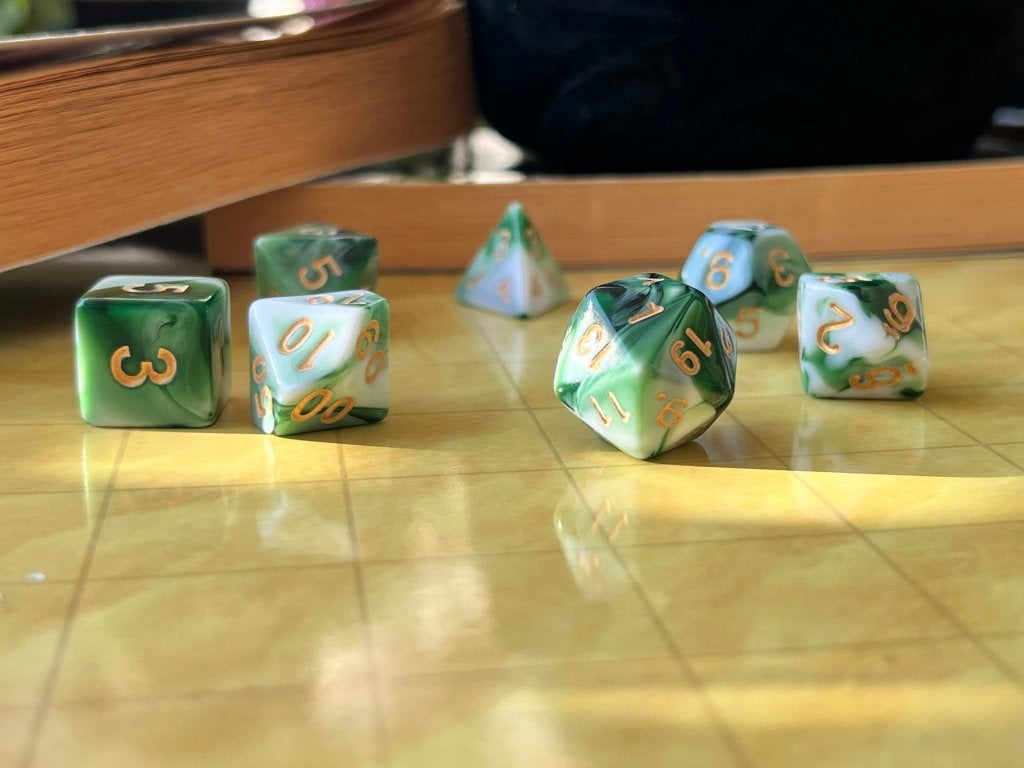 7-delige RPG Dobbelstenen Set – Elarion’s Gift, Verkoop@didys.nl, Didy's, Toebehoren, Nieuw
