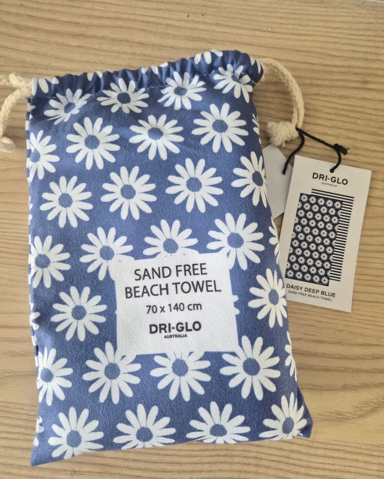 Dri-Glo Australia strand handoek beach towel, Blauw, Overige merken, Badlaken, Nieuw