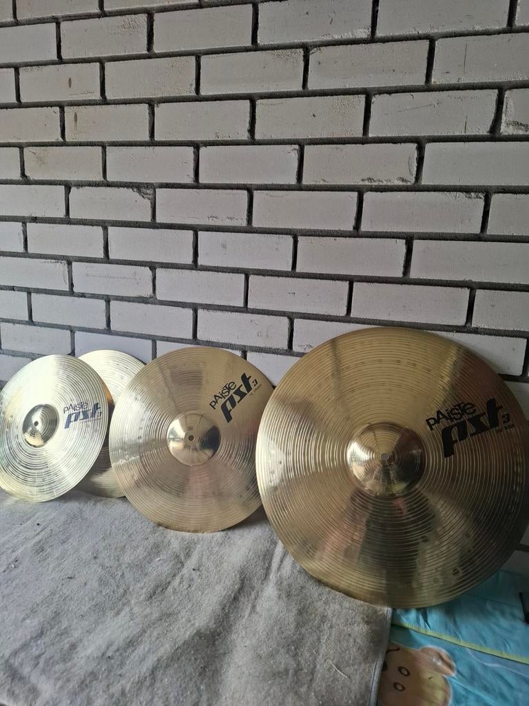 Paiste bekken set, Ophalen of Verzenden, Gebruikt, Drums of Percussie