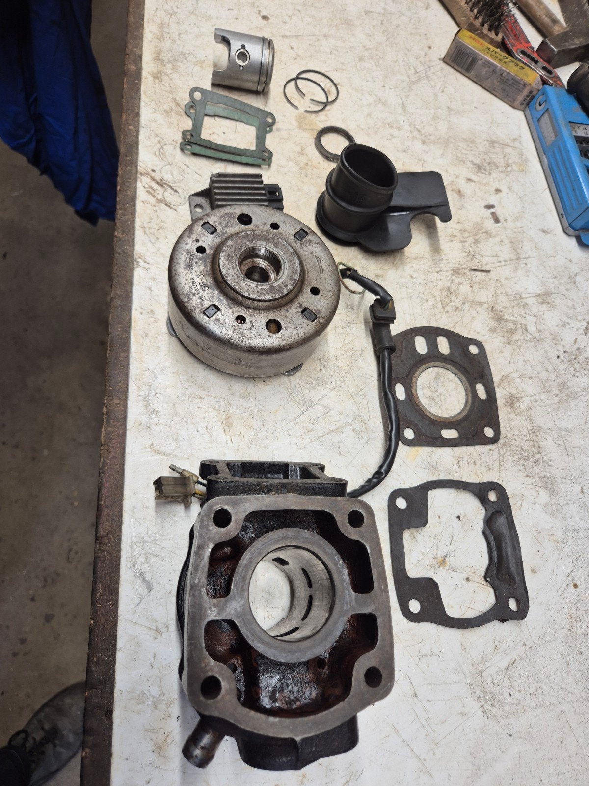 Honda NSR delen, cilinder, ontsteking, Ophalen of Verzenden, Gebruikt, Cilinder
