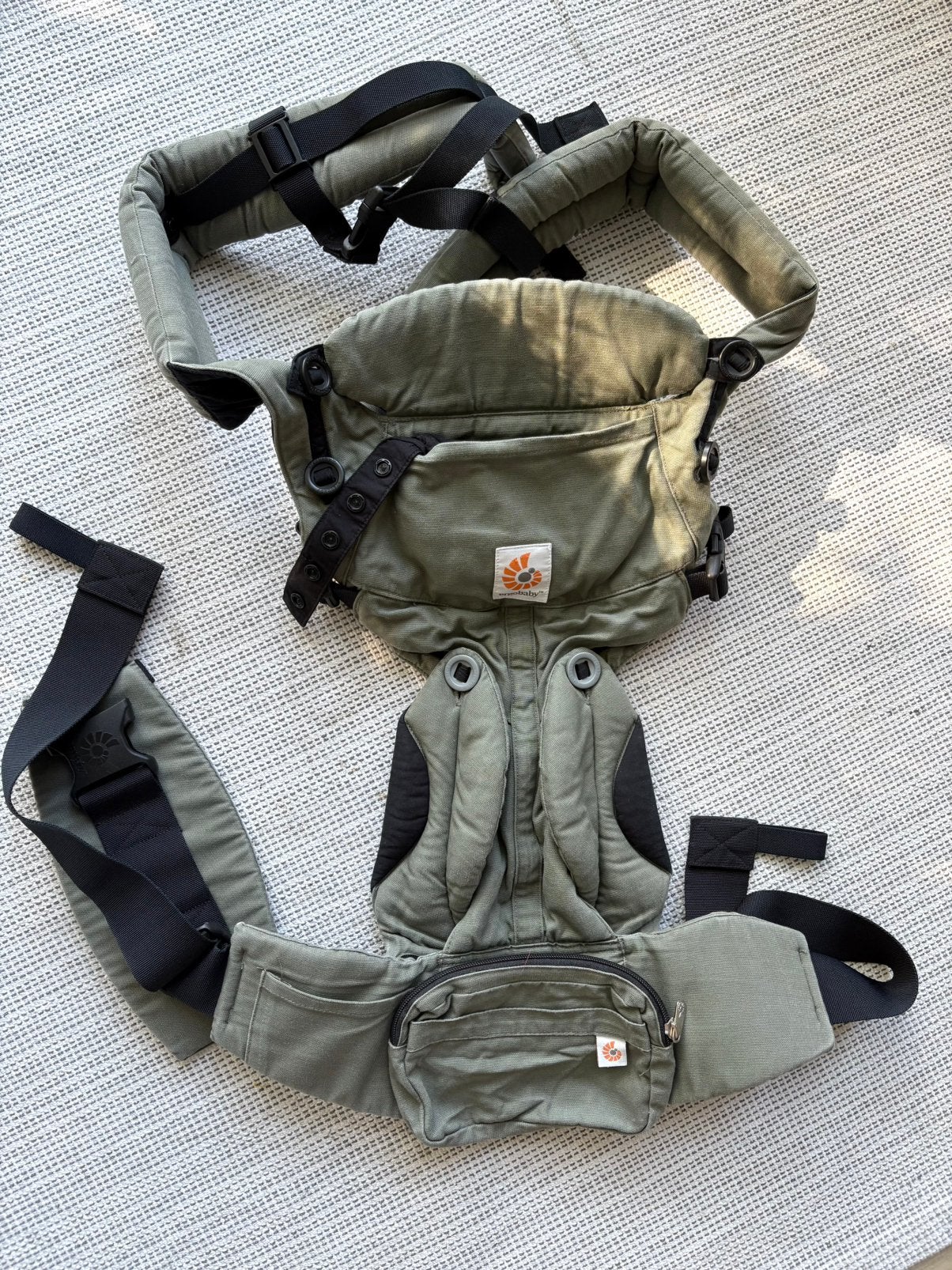Ergobaby Omni 360 Khaki Green, Kinderen en Baby's, Gebruikt, Buik of Rug, Draagzak, Ophalen