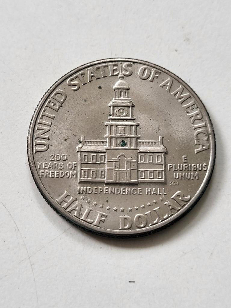 Munt 200 jaar USA half dollar 1776-1976 President Kennedy, Ophalen of Verzenden, Noord-Amerika