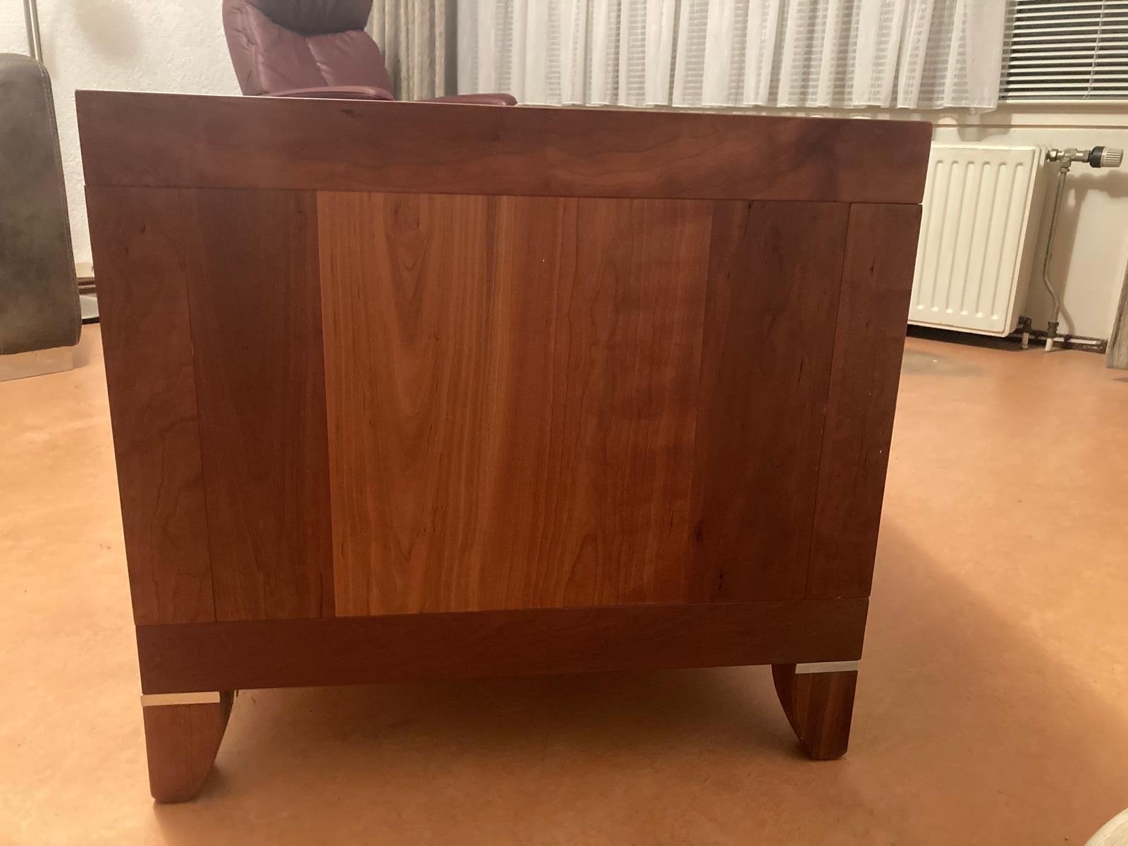 Index kersen noten houten tv-kast - 160x60x55 cm, Ophalen, Gebruikt, 150 tot 200 cm, Minder dan 100 cm