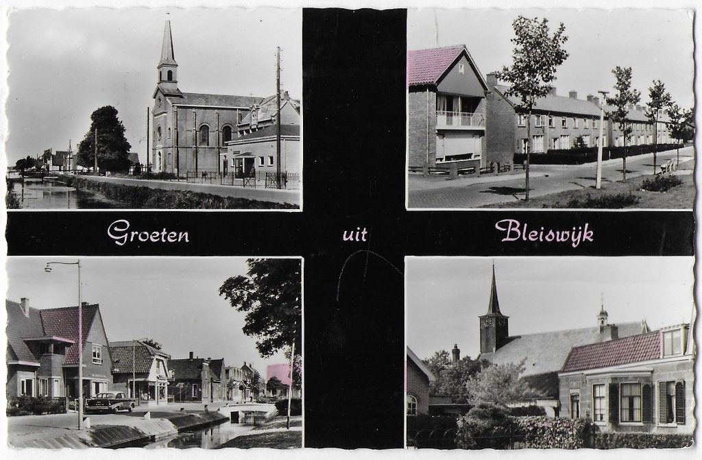 Bleiswijk Oude Gelopen Ansichtkaart ( B3461 ), Verzamelen, Ansichtkaarten | Nederland, Ophalen of Verzenden, 1960 tot 1980, Gelopen