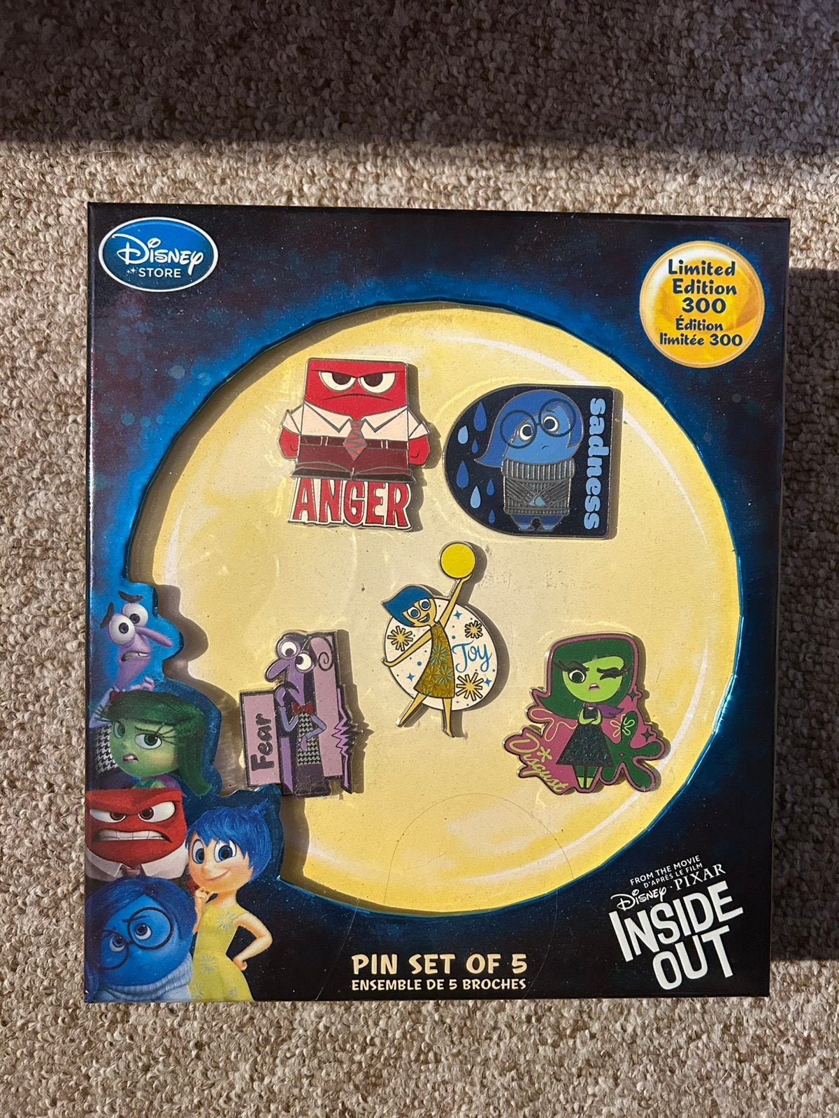 Disney Pin Set Limited Editon Inside Out, Verzamelen, Ophalen of Verzenden, Overige figuren, Overige typen