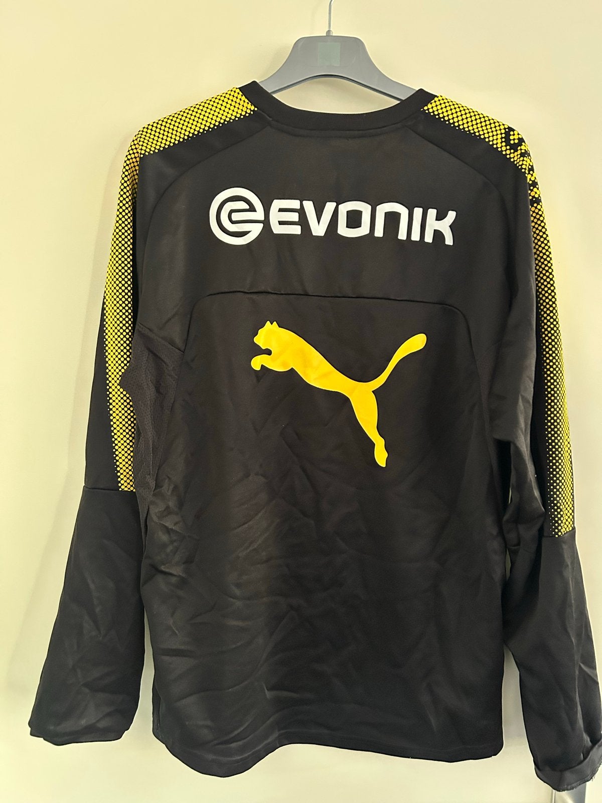 Puma BVB Borussia Dortmund Trainingstrui Maat L, Maat 52/54 (L), Verzenden, Zwart, Voetbal