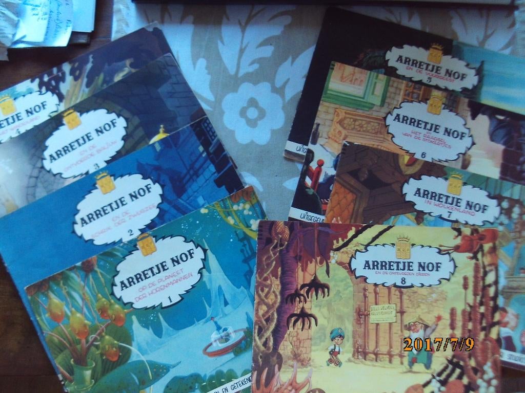 8 strip boek '50 Arretje NOF nr 1 tm 8 Calve Delft Toonder S, Meerdere stripboeken, Ophalen of Verzenden, Gelezen