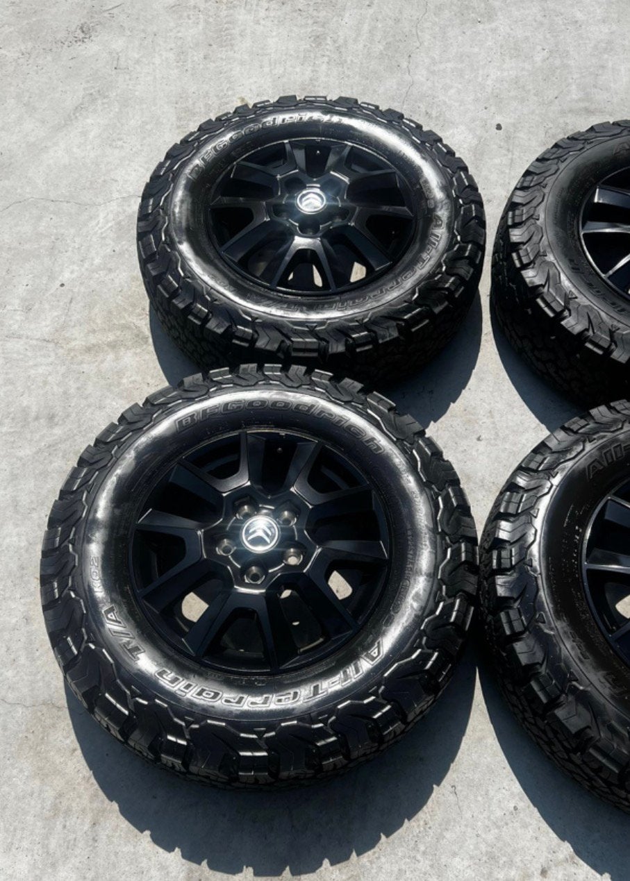 Originele Citroën Jumper / Fiat Ducato set all terrain, Auto-onderdelen, Banden en Velgen, Bestelwagen, 16 inch, Banden en Velgen