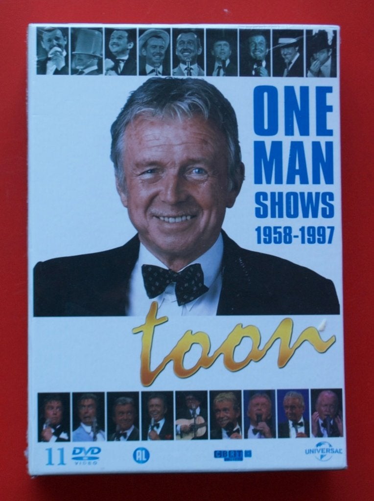 11dvd-box Toon Hermans One man shows 1958 tot 1997, Stand-up of Theatershow, Inclusief DVD, Alle leeftijden, Zo goed als nieuw
