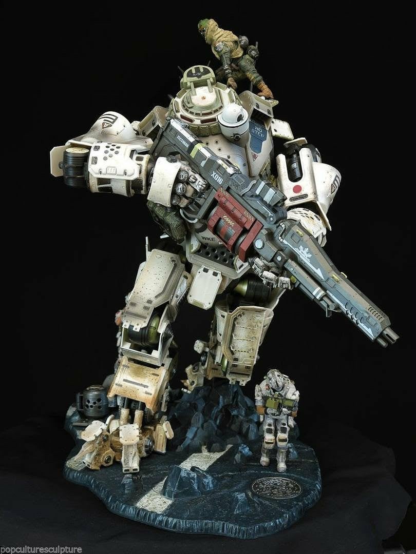 Titanfall Collectors Edition Statue Atlas Titan Diorama, Verzamelen, Beelden en Beeldjes, Ophalen, Nieuw, Fantasy