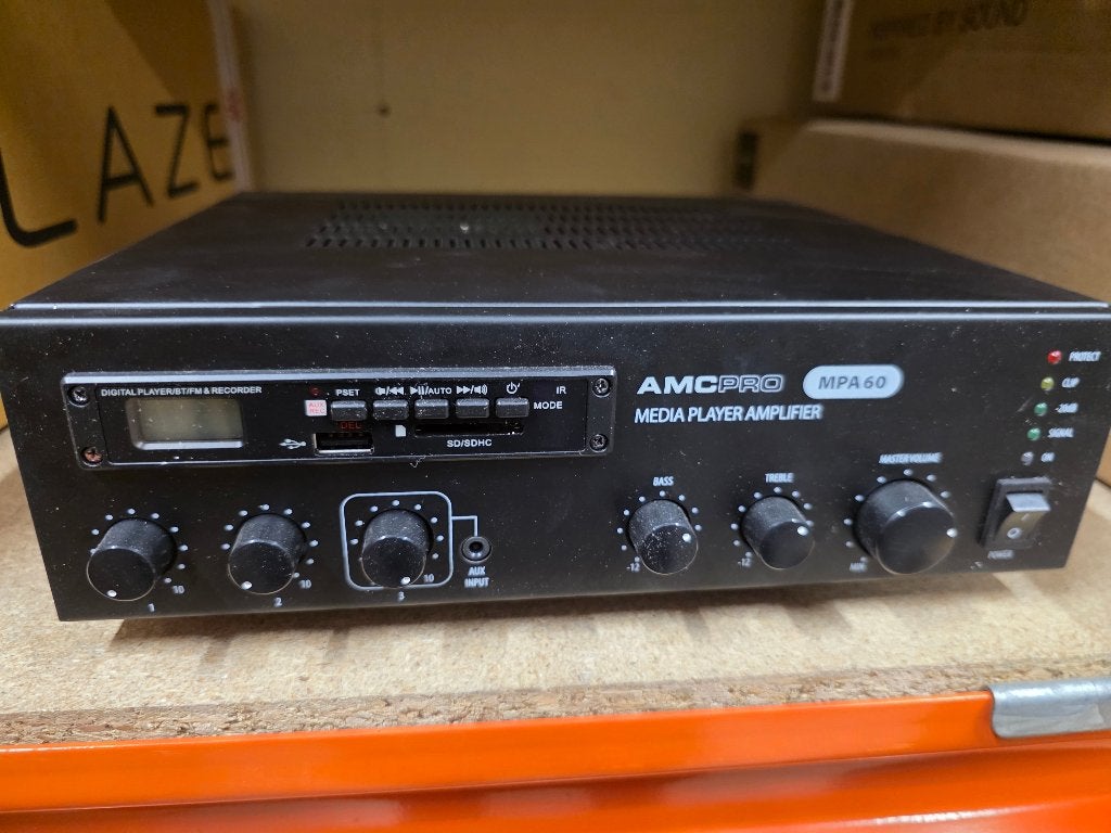 AMC MPA60 Mixer Amplifier with Media Player, Audio, ., Ophalen of Verzenden, Zo goed als nieuw