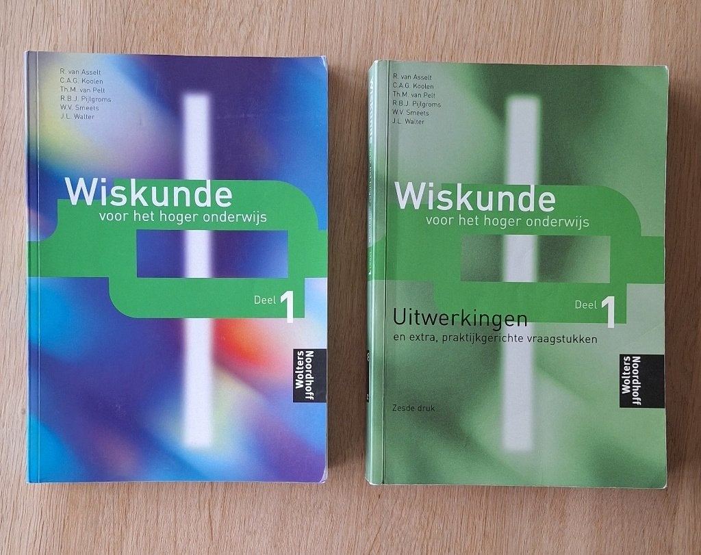 Wiskunde voor het hoger onderwijs deel 1 incl. uitwerkingen, Ophalen of Verzenden, Beta, Zo goed als nieuw, HBO