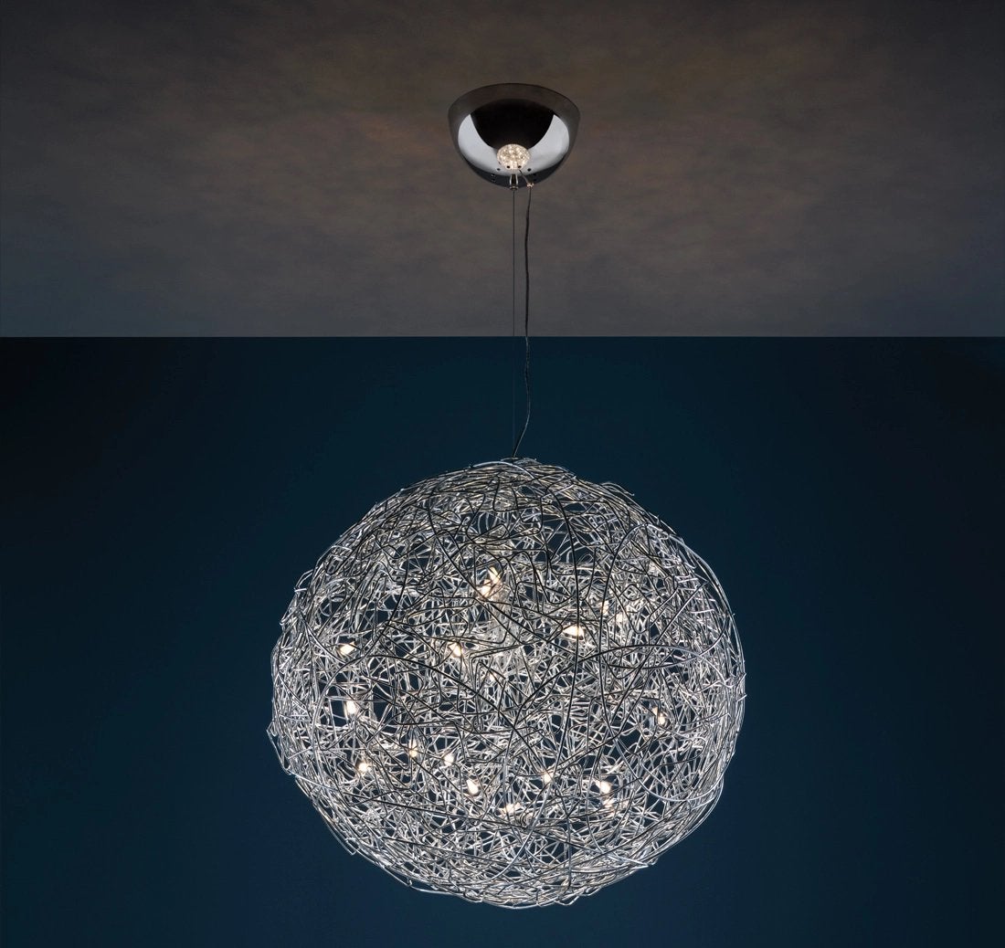 Catellani & Smith Fil de Fer hanglamp, Ø50cm, Ophalen, Zo goed als nieuw, Metaal, Overige fittingen
