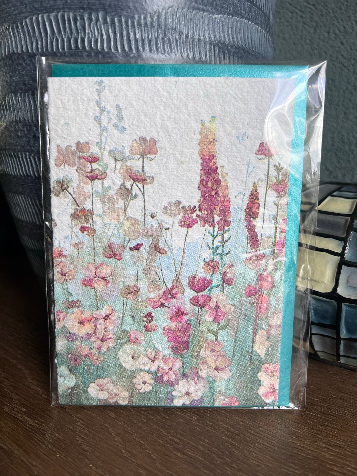 Wenskaart bloemen, Ophalen of Verzenden, Nieuw