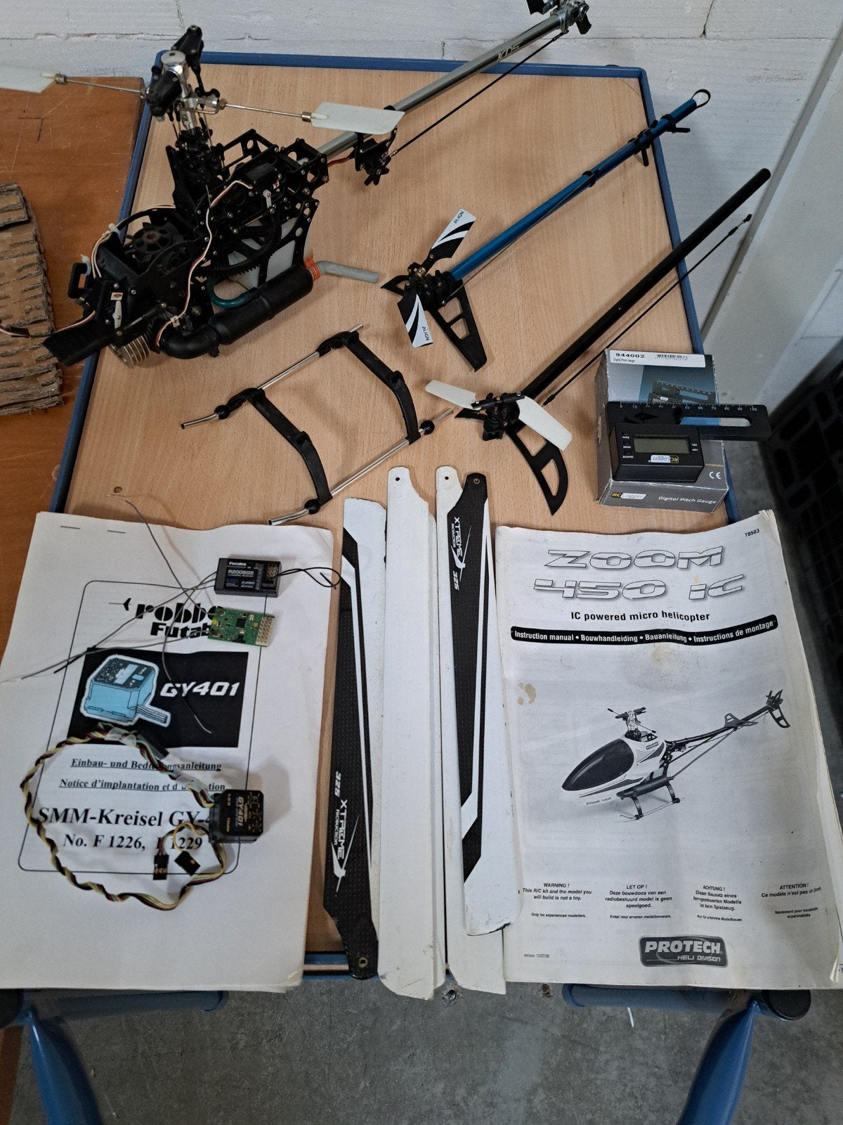 Protech 450 nitro helicopter, Hobby en Vrije tijd, Ophalen of Verzenden, Gebruikt, Nitro, Helikopter