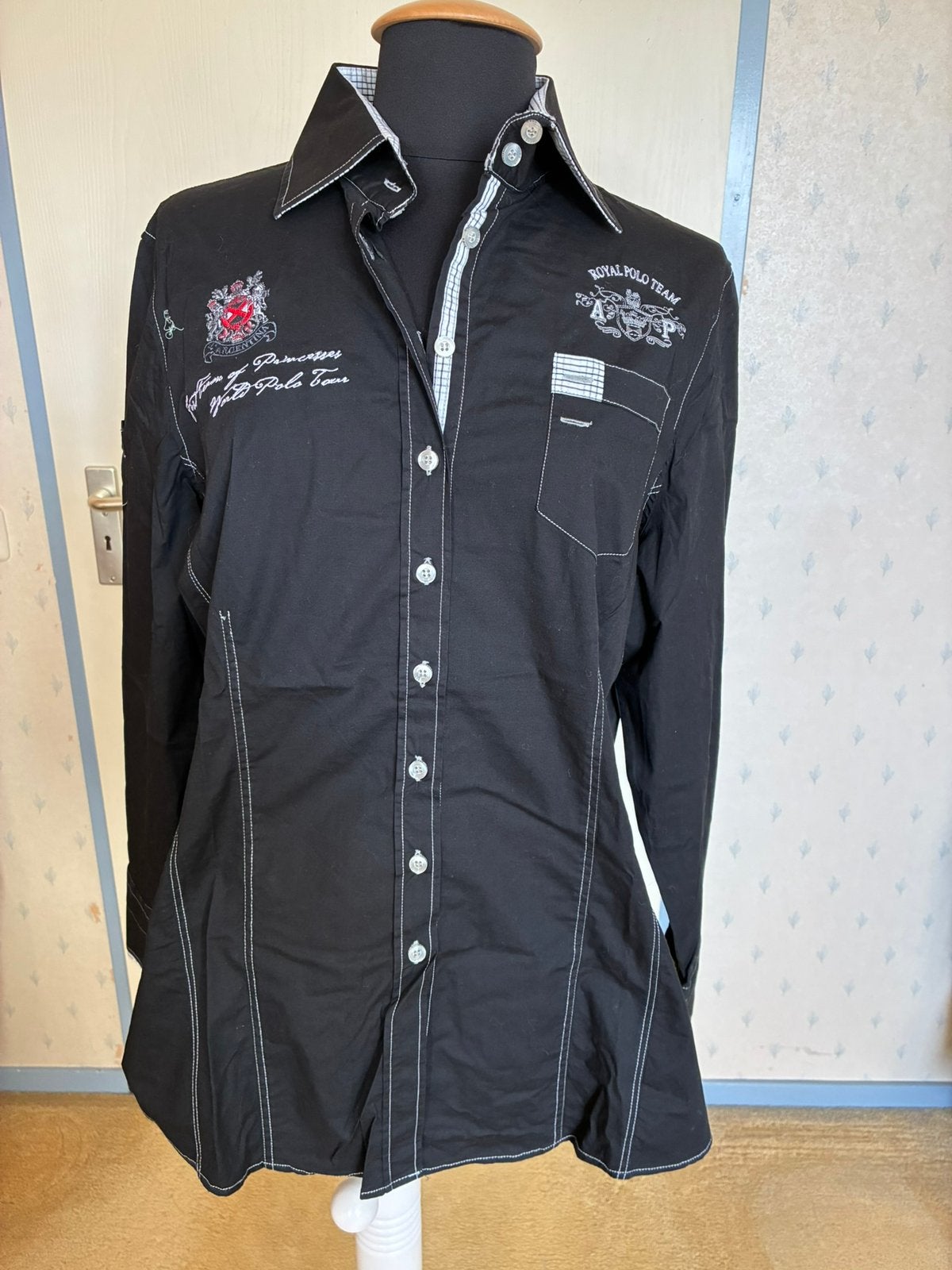 023 Nieuwe zwarte blouse van L’ argentina in maat 46, Verzenden, Nieuw, Maat 46/48 (XL) of groter, Zwart